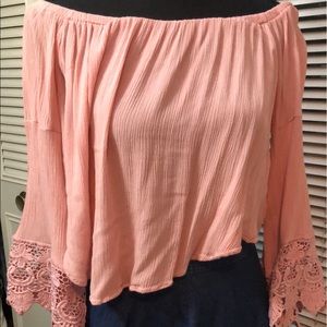 Beautiful floral pink top